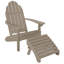 Chaise Adirondack en plastique avec repose-pieds Hinz-120199281