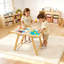 Table sensorielle pour tout-petits, table d'activités pour enfants en bois et chevalet d'art avec planche réversible à double face, bacs de rangement, pour garçons et filles jouant au sable et à l'eau, dessinant, étudiant, salle à manger