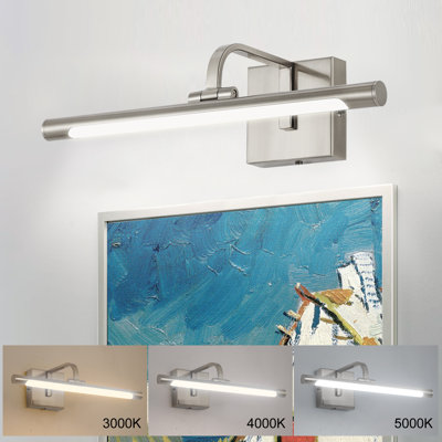 1-Light Dimmable LED Picture Light 3000K/4000K/5000K Adjustable