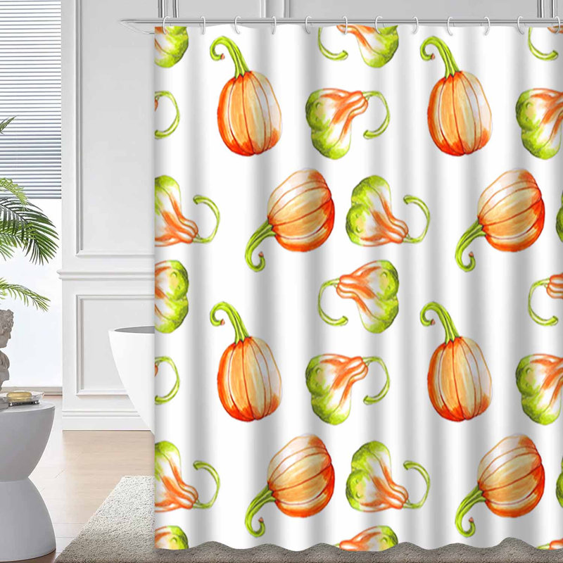 Rideau de douche jaune imperméable, rideaux de douche pour la salle de bain avec 12 crochets, 72" L x 84" W