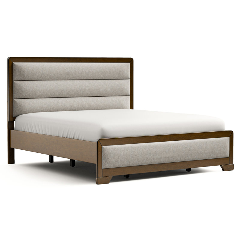 Ensemble de chambre à coucher 6 pièces Fayann, Grand, 5 Pcs: Bed, 2 Nightstands, Dresser, Mirror