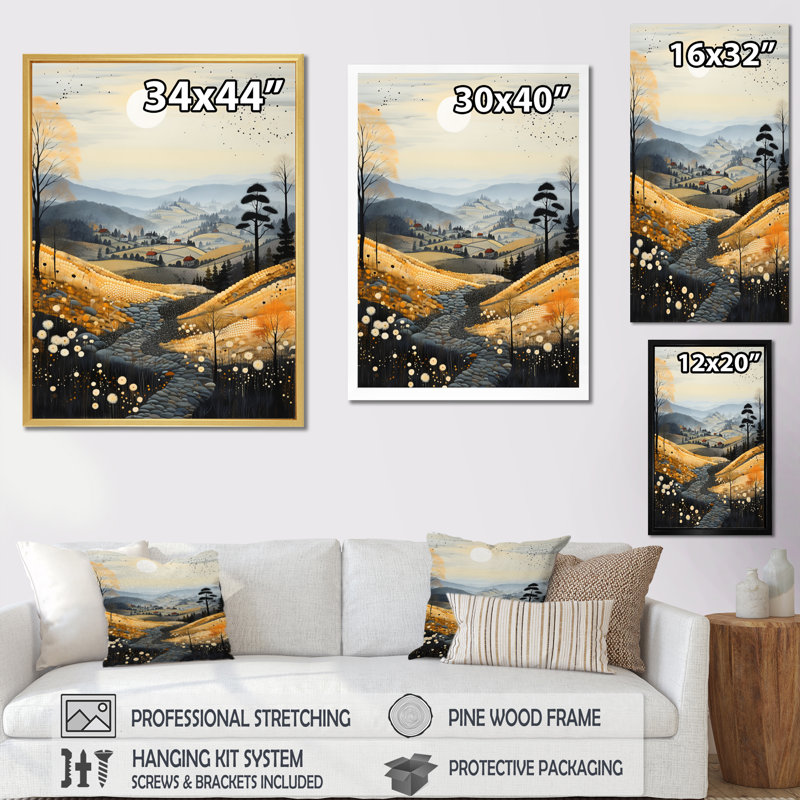 Patchwork de la brume matinale Tjust, Cadre photo noir, H 20 po x l 12 po x P 1 po