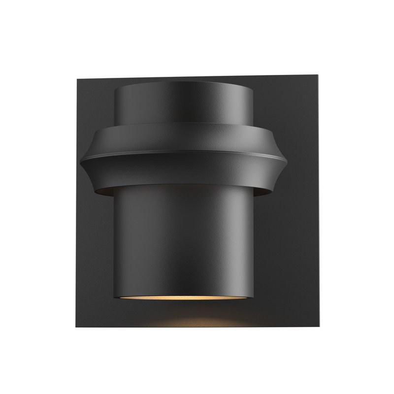 Twilight Outdoor Armed Sconce, Black, Fluorescent, 11.4" H x 11.1" W x 9.5" D