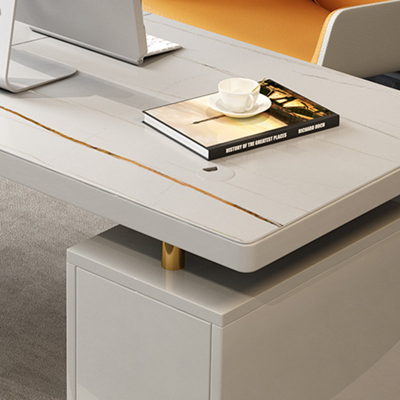 Bureau simple et luxueux, H 29,53 po x l 62,99 po x P 27,56 po