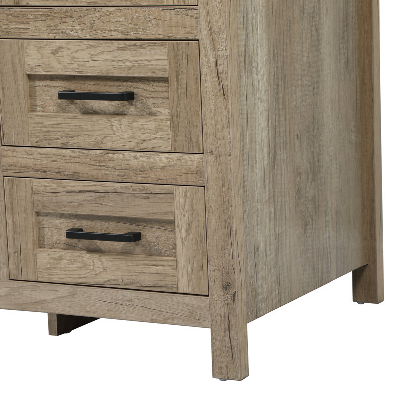 Ensemble de meuble-lavabo simple 42 po Slayton, Chêne naturel
