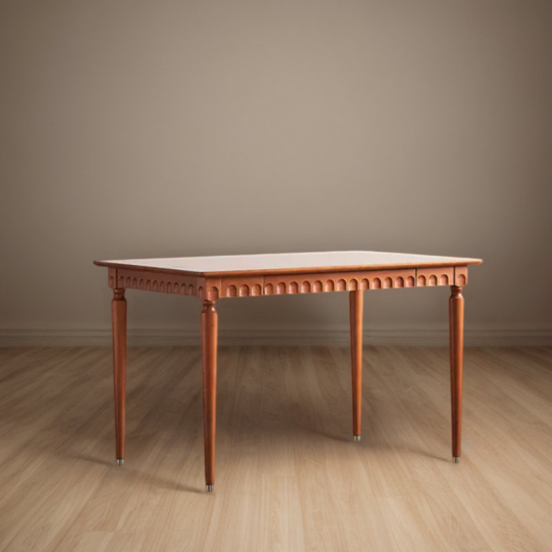 Vintage beautiful cherry wood large dining table, L 31,49 po x L 55,11 po