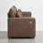  89'' W Faux Leather Sofa With Movable Lumbar Pillow, Cup Holders & Solid Wood Legs-1599123824