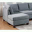 Repose-pieds moderne avec coussin moelleux et pieds en bois Modern