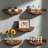 Solid Wood Floating Wall Shelves Set  - Half Round Design For Stylish Home Decor - Perfect For Displaying Photos, Plants, And Collectibles In Living Room, Bathroom, Bedroom, Or Office-724957835