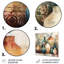 «Atzi Green and Orange Artisanal Boho Pottery I», impression sur métal-1049942304