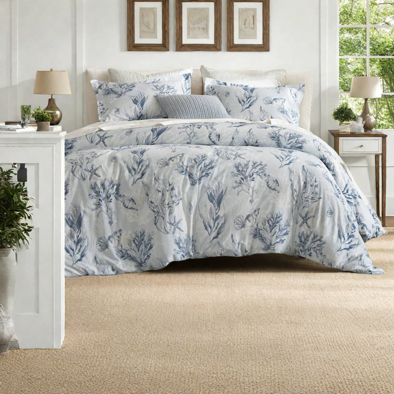 Luxury Cotton Bedding Sets, Botanical Print, For Comfortable Home