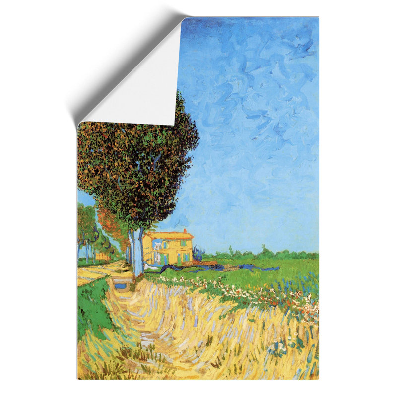 A Lane Near Arles by Vincent Van Gogh - No Frame Painting, 30cm H x 21cm W x 0.1cm D