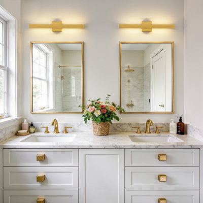 32-Inch 5CCT Dimmable Bathroom Vanity Light