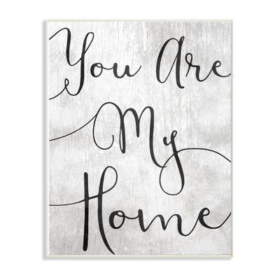 « you are my home cursive », impression