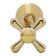 Cross Handle Angle Stop Shut Off Valve 1/2" Copper Sweat x 3/8" OD Compression Outlet