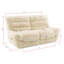 Fauteuil inclinable 2 pièces Fynland Beige 