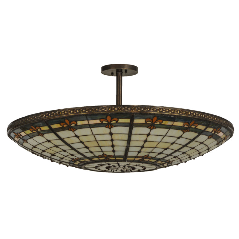 Fleur-de-lis 6 - Light Semi Flush Mount