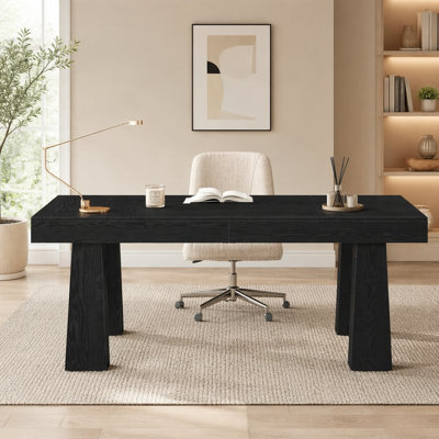 Bureau de direction 63 po, bureau d'ordinateur moderne Home Office
