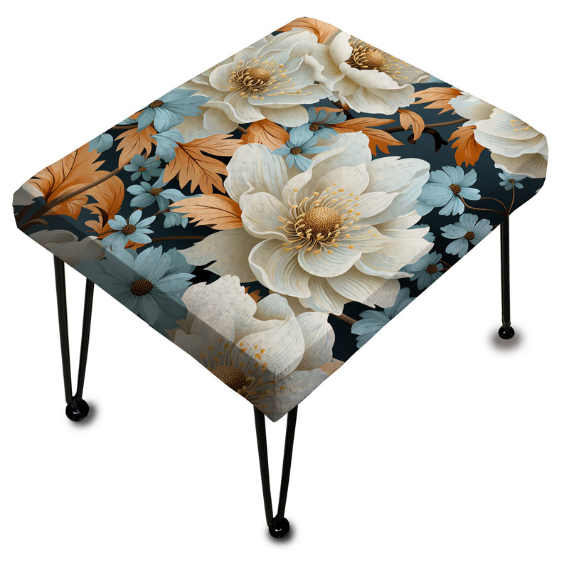 Repose-pieds Industrial Ivory Fusion Floral I - Floral