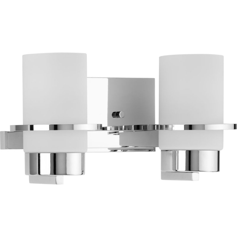 Éclairage pour meuble-lavabo à intensité variable à 2 lumières Cromarty, Chrome poli