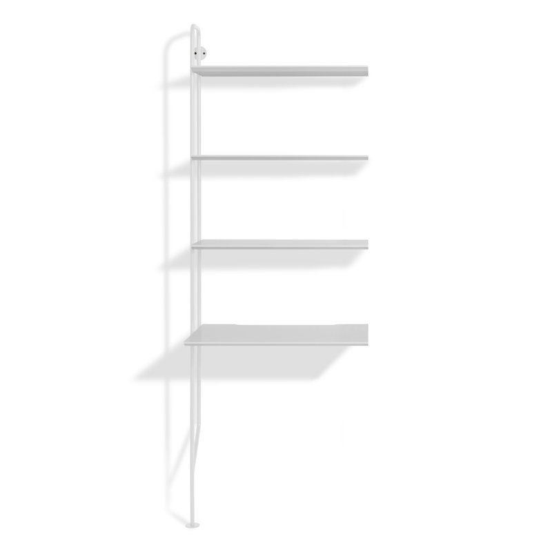 Hitch Desk, White, White
