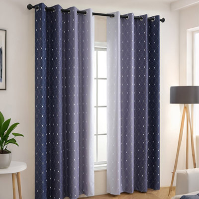 63 po x 52 po de hauteur et de rideaux occultants et isolants, convient à la chambre à coucher et au salon