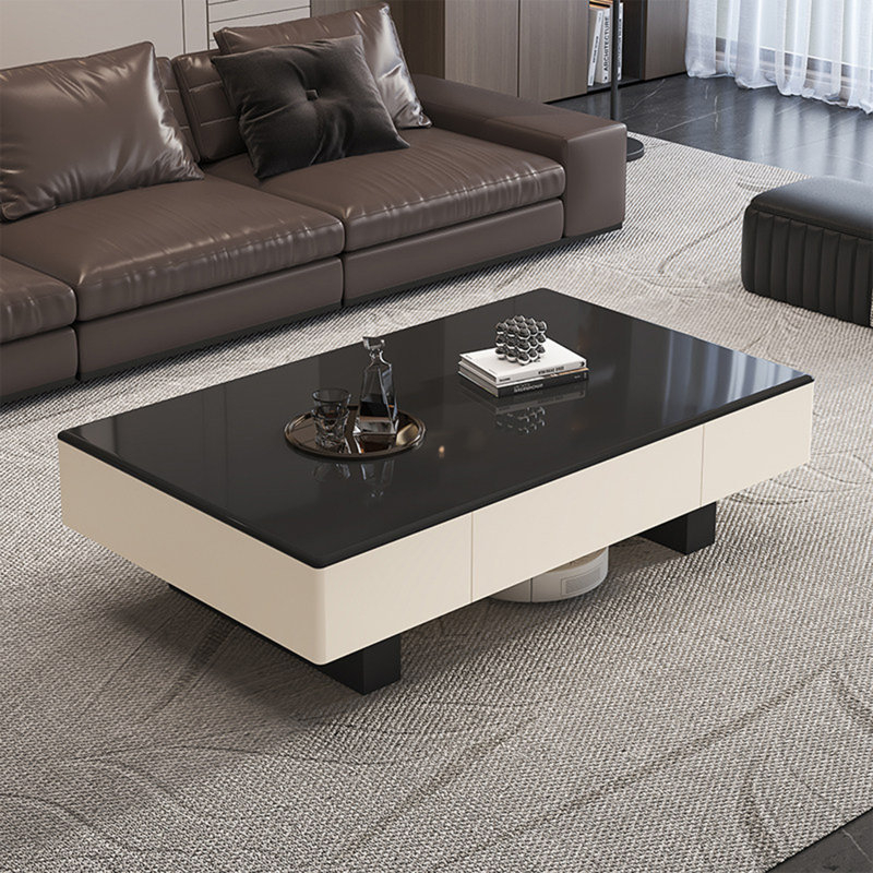 Table basse Light, H 16,5 po x L 63 po x l 31,5 po, Noir