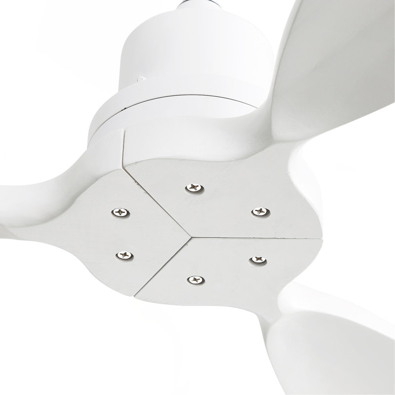Ventilateur de plafond à profil bas de 52 pouces avec télécommande à 6 vitesses pour salon de patio