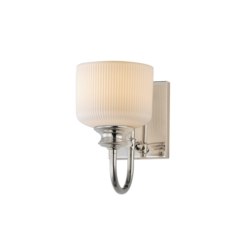 Bisque-Wall Sconce, Polished Nickel