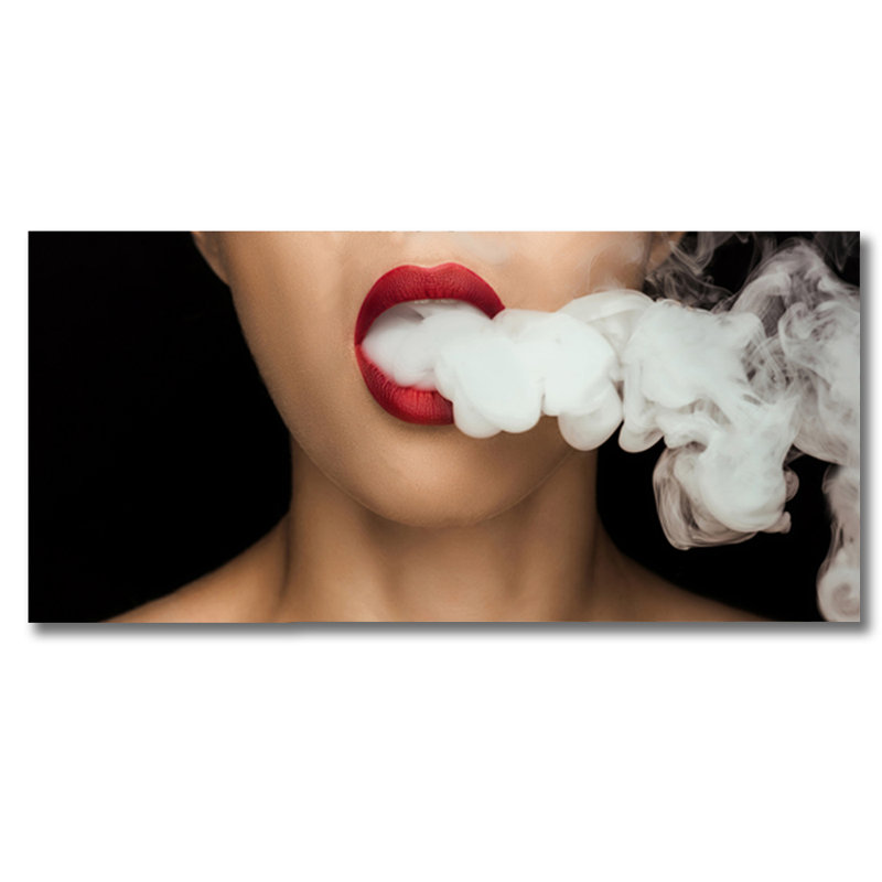 Up In Smoke Print, 16" H x 20" W x 1.5" D, Aluminum