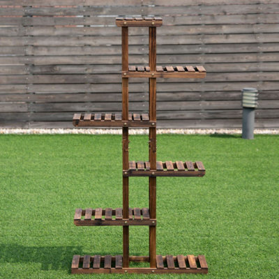 Mondovi 6 Tier Garden Wooden Storage Plant Stand