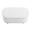 Grand repose-pieds de rangement Burbach - blanc