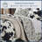 Clara Cream Black Cow Print Cowhide Pattern Reversible Western Southwestern Quilt Set-1039957250