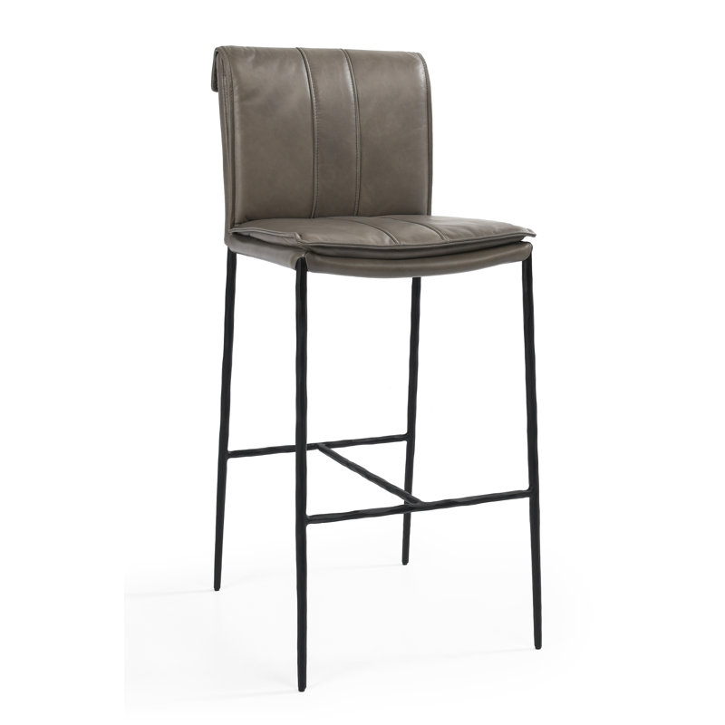 Mayer 26 Counter Stool Antique Brown, Pewter Gray, Counter Stool (27" Seat Height)