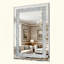 Grand miroir suspendu en cristal Crystal Diamond