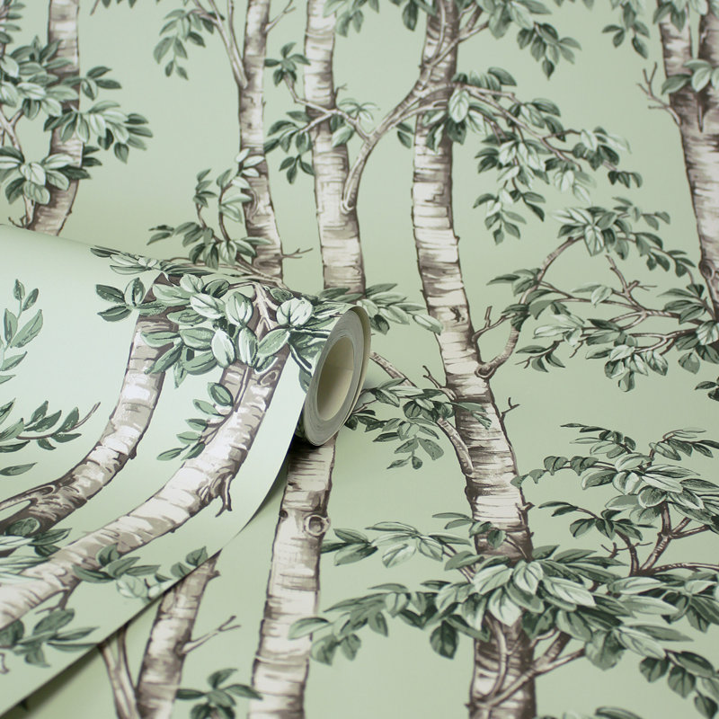 Papier peint Bastian Green Trees, Vert