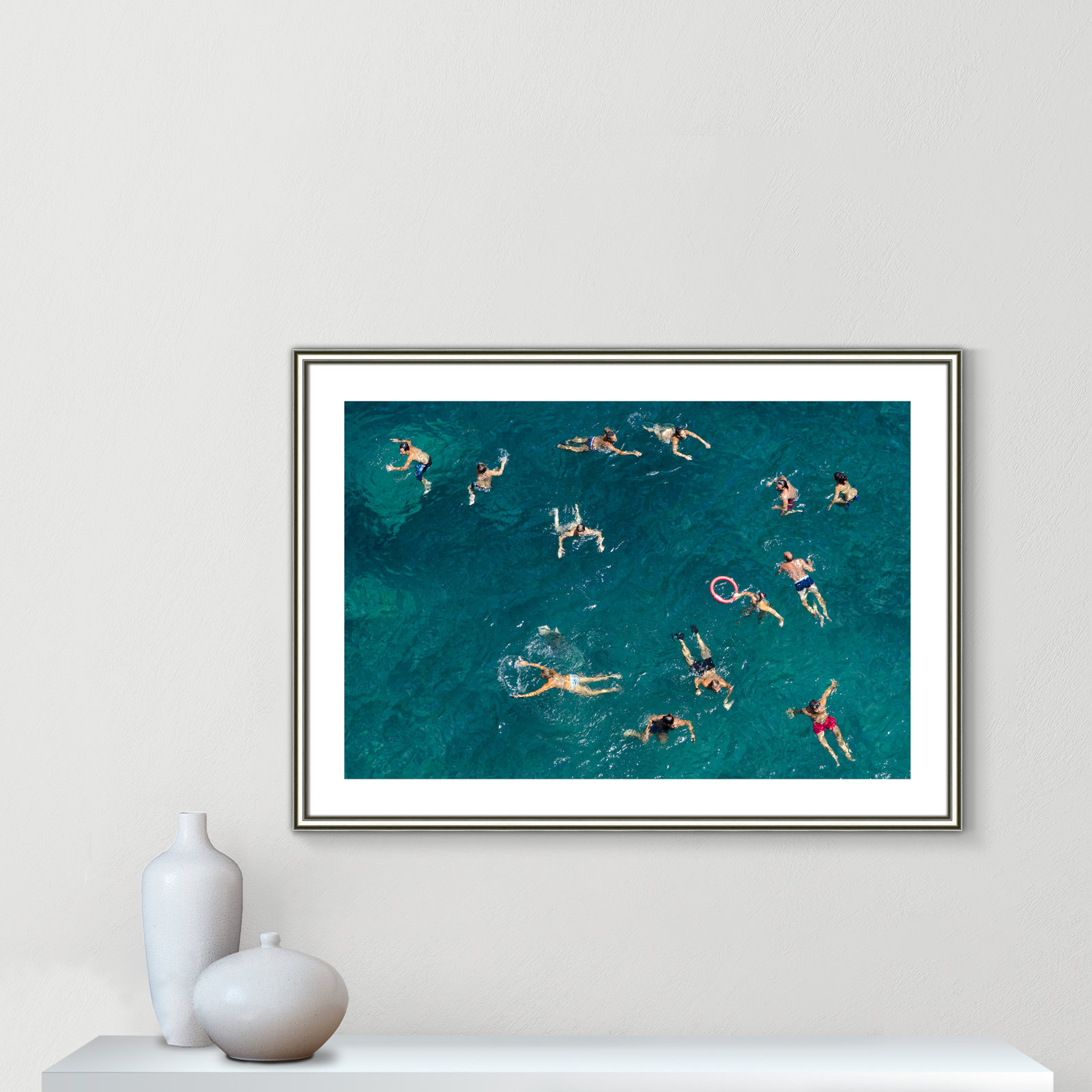 Tonti - Photograph Print, 25.5" H x 35.5" W x 0.88" D, Silver Framed Paper