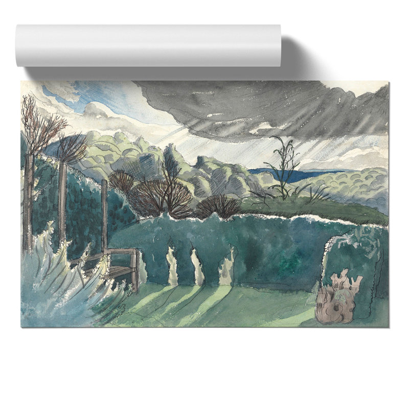 Landscape by Paul Nash - Frameless Print, 42cm H x 59cm W x 0.1cm D