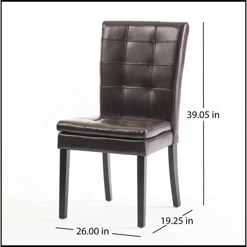CHAISE DE SALLE À MANGER BADIN KD MP2 (ensemble de 2), Chocolat