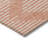 HomeRoots 3' X 5' Salmon And Ivory Geometric Washable Indoor Outdoor Area Rug