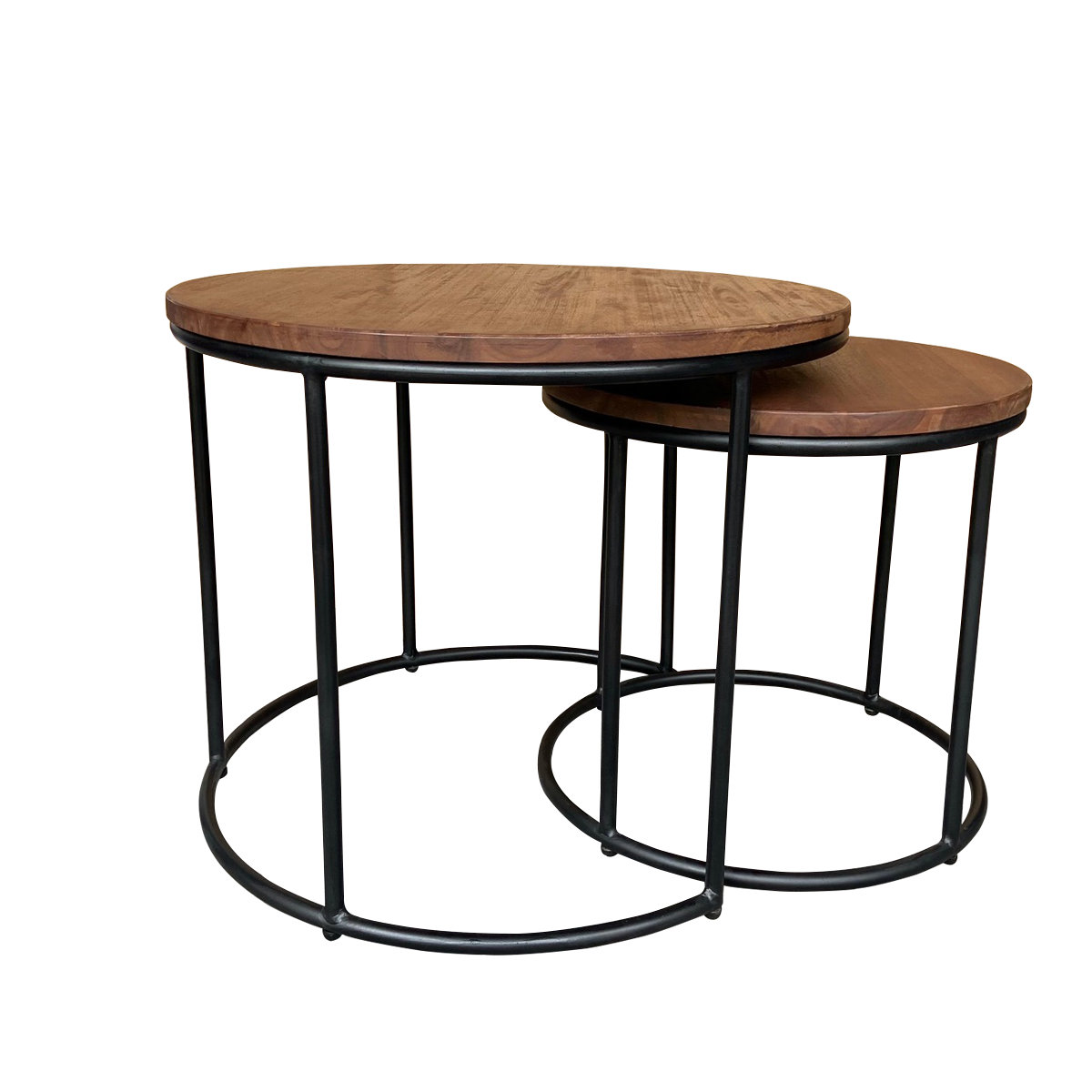 DreamPatio Quebec Nesting Coffee Tables, Set of 2, Brown | Wayfair