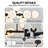 16-Light Mid Century Modern Chandelier: 40" Black Linear Sputnik Chandeliers - Milk White Glass Globe Dining Room Light Fixture - Long Modern Pendant Chandelier for Living Room Kitchen Island Table