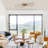 LED Geometric Flush Mount Ceiling Light - 31W 2240LM, Matte Black Frame with Wood Tone MDF, Dimmable, 40" Linear Design