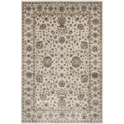 Tapis persan ivoire en viscose ensembles de jardin