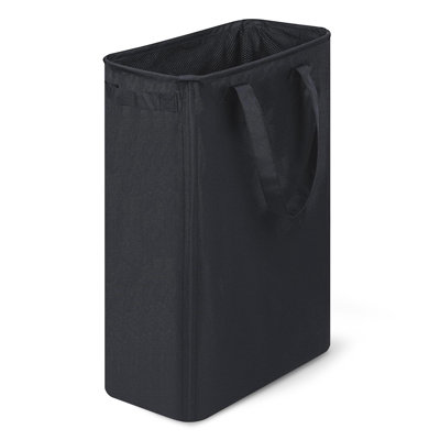 Slim Collapsible Laundry Hamper(Black)