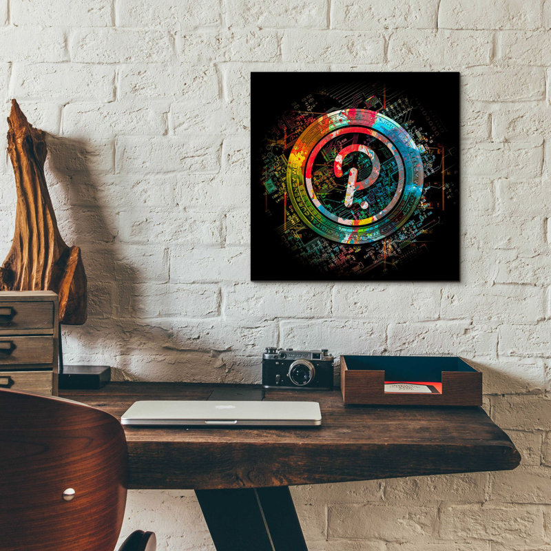 «Polkadot Crypto Power» par Epic Portfolio, art mural en verre acrylique, H 12 po x l 12 po