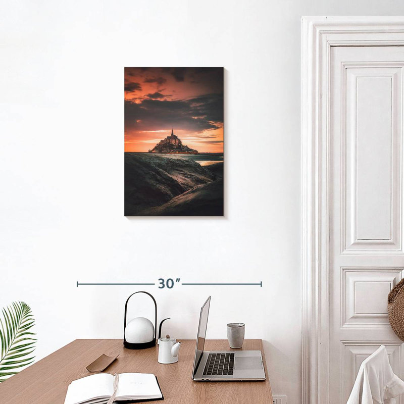 Adella Enchanting Mont Saint Michel, 24" H x 16" W