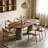 Walnut Oval Solid Wood Dining table-201392306