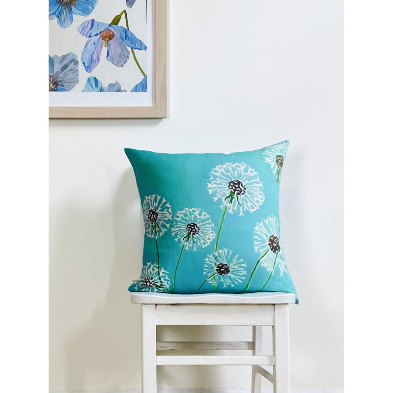 Cotton Reversible Throw Pillow
