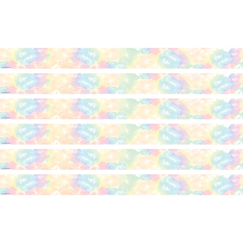 Bordure droite pastel Pop Tie-Dye